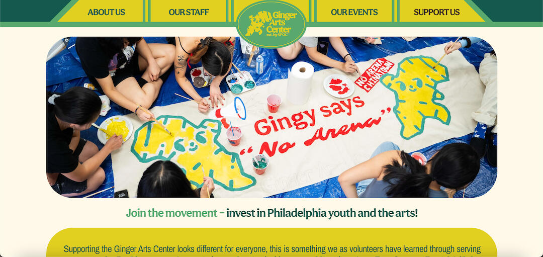Ginger Arts Center Website